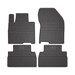 Hyundai Santa Fe Floor Mats - Omac - Rubber - Black - 2019-2023 Hyundai Santa Fe Floor Mats - Omac - Rubber - Black - 2019-2023
